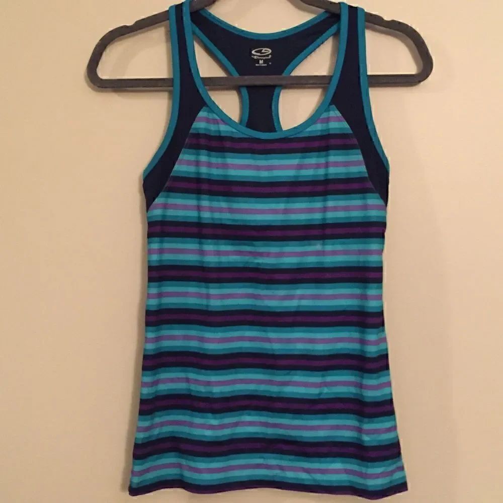 Striped Champion Workout Tank